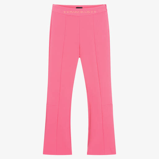 Marc Ellis-Girls Pink Crêpe Flared Trousers | Childrensalon Outlet