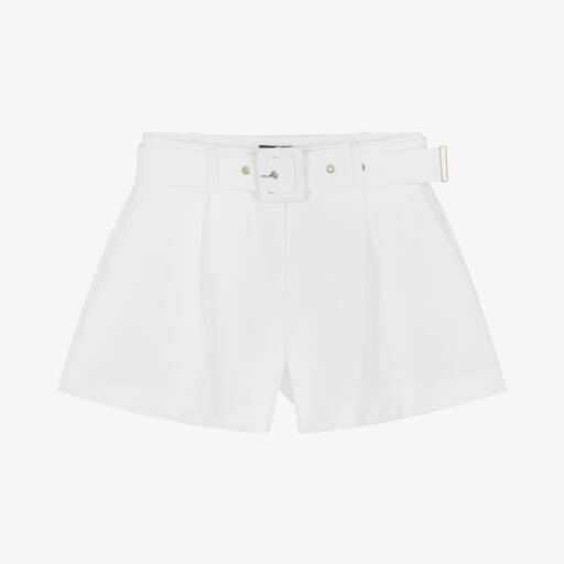 Marc Ellis-Girls White Crêpe Shorts | Childrensalon Outlet