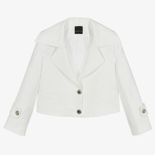 Marc Ellis-Girls White Cropped Blazer | Childrensalon Outlet