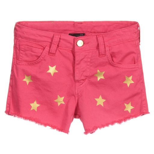 Marc Ellis-Pink & Gold Cotton Star Shorts | Childrensalon Outlet