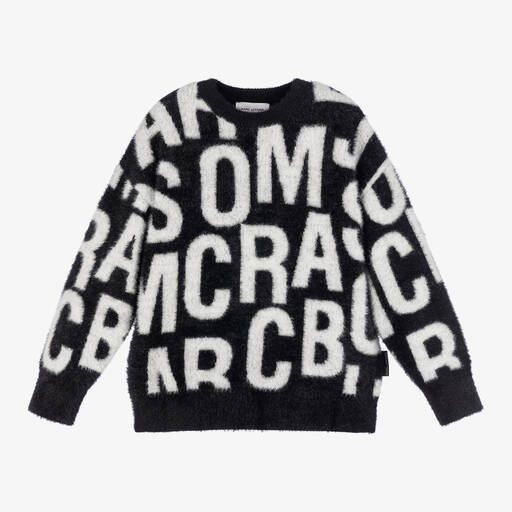 MARC JACOBS-Черный пушистый вязаный свитер | Childrensalon Outlet