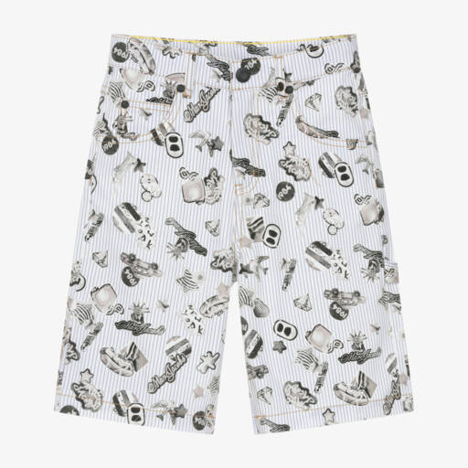 MARC JACOBS-Blue Oap Stripe Shorts | Childrensalon Outlet