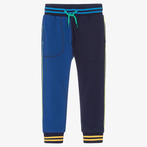 MARC JACOBS-Boys Blue Cotton Joggers | Childrensalon Outlet