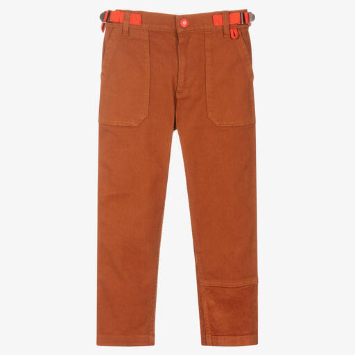 MARC JACOBS-Коричневые хлопковые брюки для мальчиков | Childrensalon Outlet