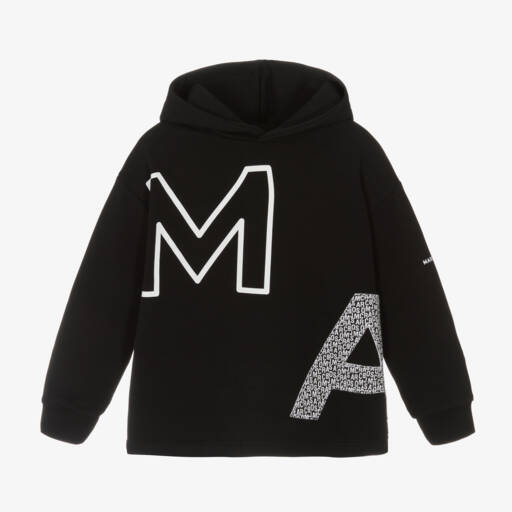MARC JACOBS-هودي كلاسيكي من القطن الأسود للأولاد | Childrensalon Outlet