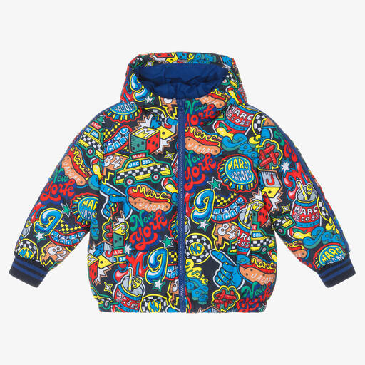 MARC JACOBS-Boys Colourful Patches Puffer Jacket | Childrensalon Outlet