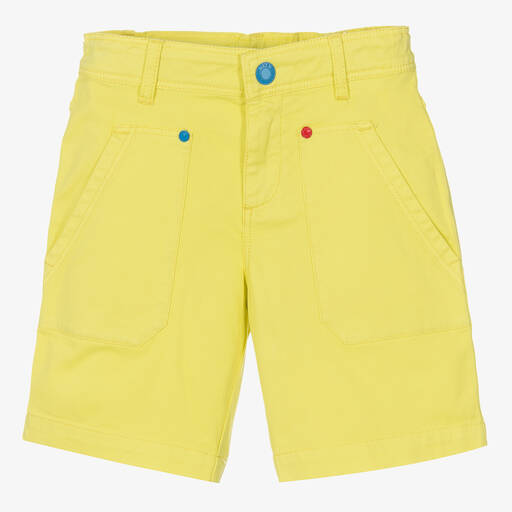 MARC JACOBS-Boys Yellow Cotton Shorts | Childrensalon Outlet