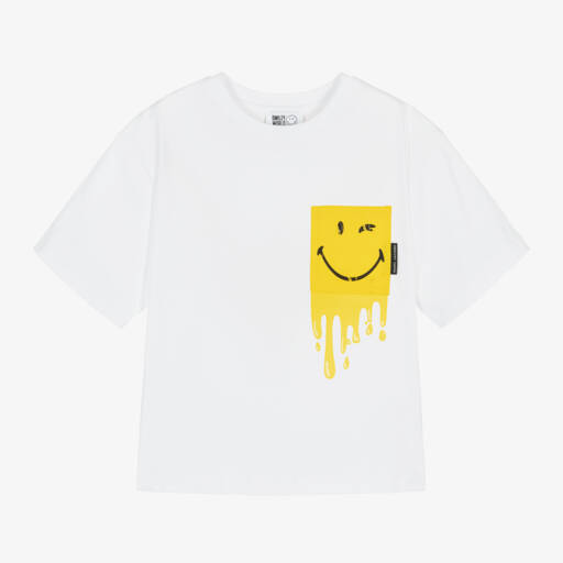 MARC JACOBS-تيشيرت قطن عضوي لون أبيض للبنات | Childrensalon Outlet