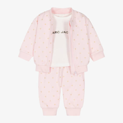 MARC JACOBS-Girls Delightful Pink Ensemble Set | Childrensalon Outlet