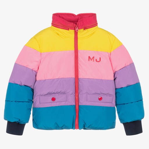 MARC JACOBS-Girls Multicoloured Padded Puffer Jacket | Childrensalon Outlet