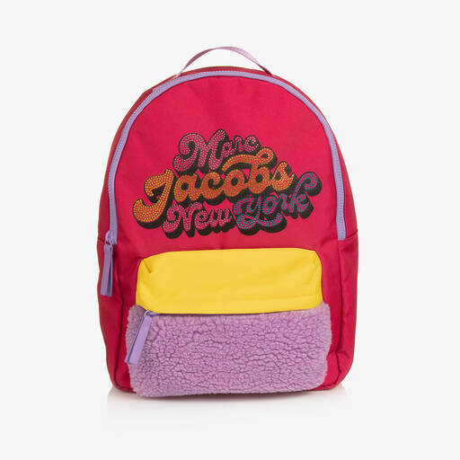 MARC JACOBS-Розовый рюкзак со стразами для девочек (40см) | Childrensalon Outlet