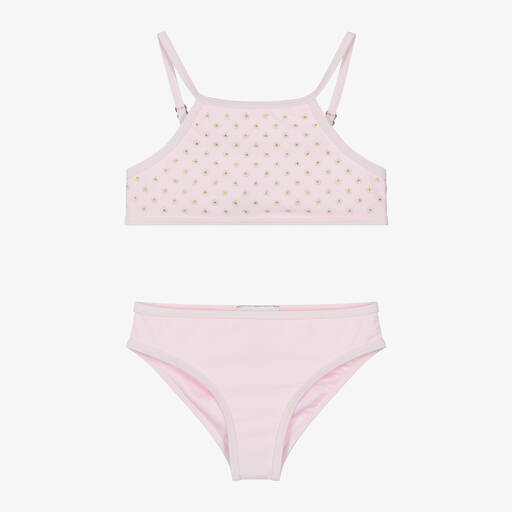 MARC JACOBS-Girls Pink Diamanté Bikini | Childrensalon Outlet