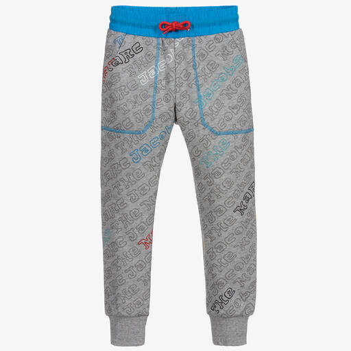 MARC JACOBS-Grey Cotton Logo Joggers | Childrensalon Outlet