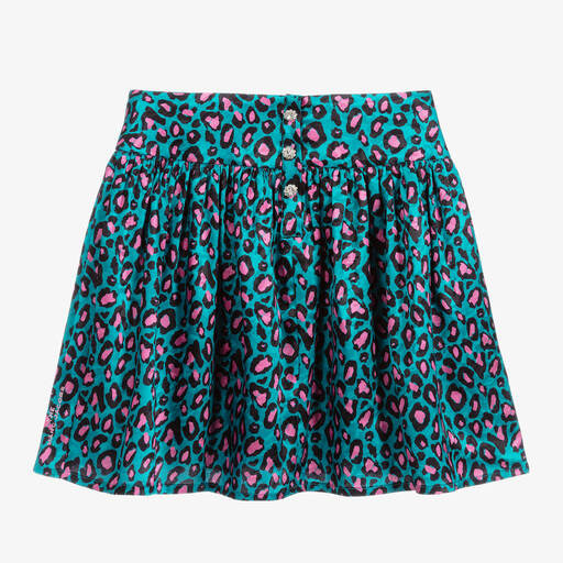 MARC JACOBS-Teen Blue Cheetah Skirt   | Childrensalon Outlet