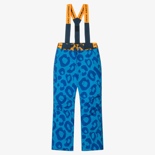 MARC JACOBS-Синие лыжные брюки с леопардовым принтом | Childrensalon Outlet
