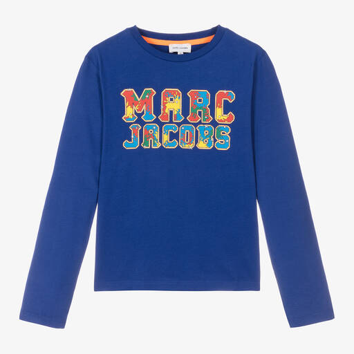 MARC JACOBS-توب تينز ولادي قطن عضوي لون أزرق | Childrensalon Outlet