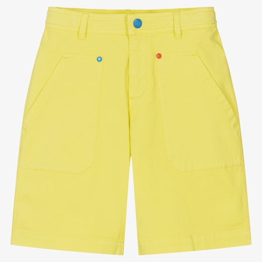MARC JACOBS-Teen Boys Yellow Cotton Shorts | Childrensalon Outlet
