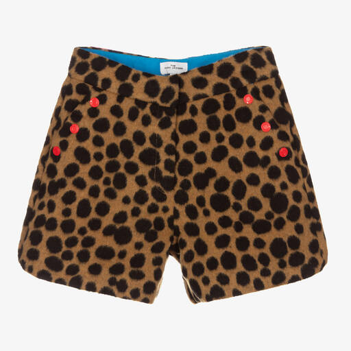 MARC JACOBS-Teen Brown Cheetah Shorts | Childrensalon Outlet