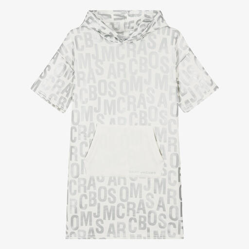 MARC JACOBS-فستان هودي قطن لون عاجي للمراهقات | Childrensalon Outlet