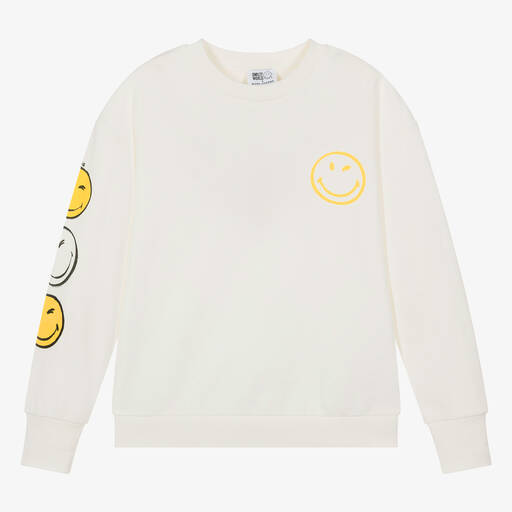 MARC JACOBS-سويتشيرت قطن عضوي لون عاجي للمراهقات | Childrensalon Outlet