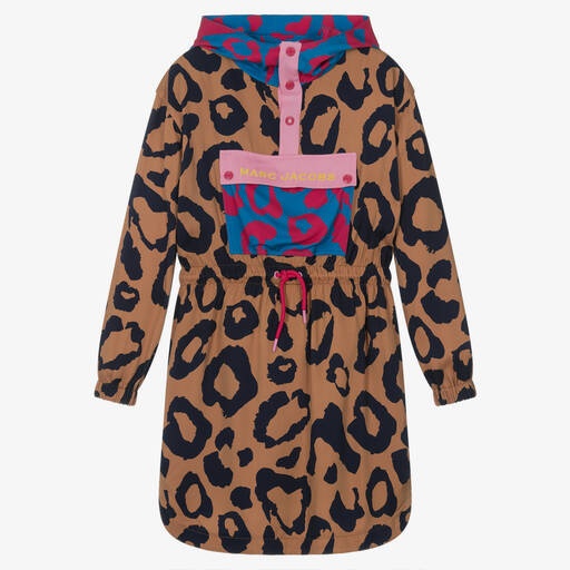 MARC JACOBS-Teen Kapuzenkleid mit Leoparden-Print für Mädchen | Childrensalon Outlet