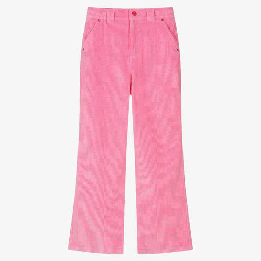 MARC JACOBS-Teen Girls Pink Corduroy Flared Trousers | Childrensalon Outlet