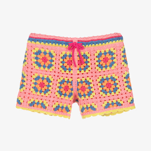 MARC JACOBS-شورت تينز بناتي قطن كروشيه لون زهري | Childrensalon Outlet