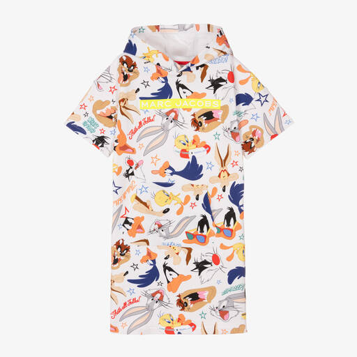 MARC JACOBS-Teen Girls White Looney Tunes Dress | Childrensalon Outlet