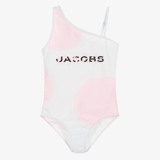 MARC JACOBS-Teen Girls White & Pink Swimsuit | Childrensalon Outlet