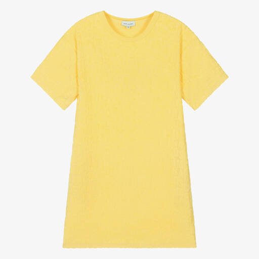 MARC JACOBS-فستان قطن جيرسي لون أصفر للمراهقات | Childrensalon Outlet