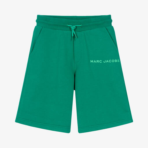 MARC JACOBS-Teen Green Cotton Shorts | Childrensalon Outlet