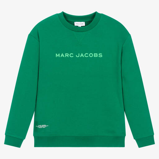 MARC JACOBS-Teen Green Cotton Sweatshirt | Childrensalon Outlet