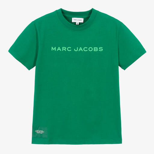 MARC JACOBS-Teen Green Organic Cotton T-Shirt | Childrensalon Outlet