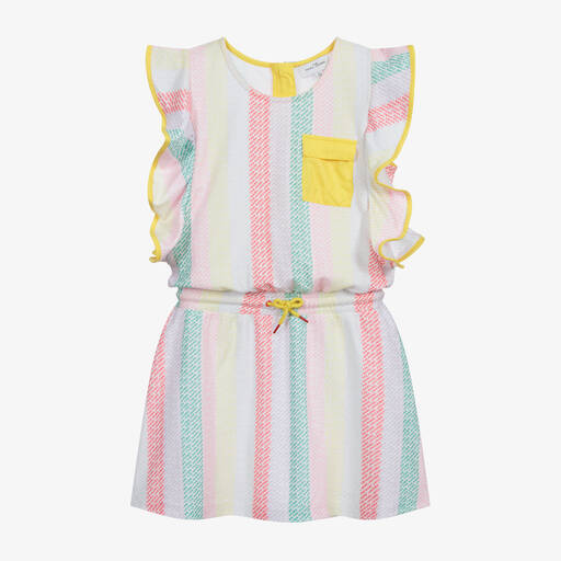 MARC JACOBS-فستان تينز بولي وقطن بطبعة ملونة | Childrensalon Outlet