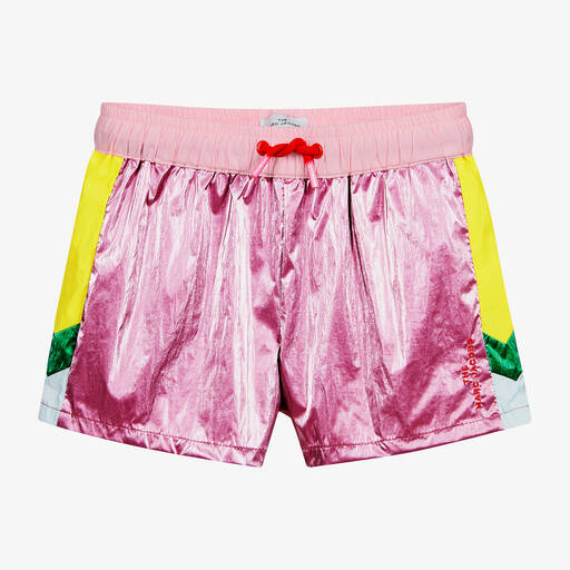 MARC JACOBS-شورت تينز بناتي بولي لون زهري متاليك | Childrensalon Outlet