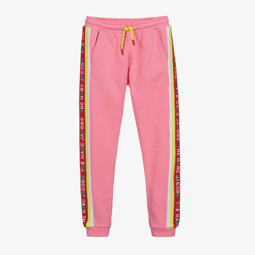 MARC JACOBS-Teen Pink Logo Joggers | Childrensalon Outlet