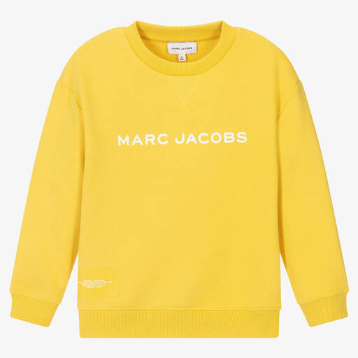 MARC JACOBS-Yellow Cotton Jersey Sweatshirt | Childrensalon Outlet
