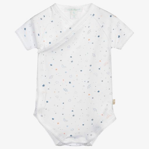Marie-Chantal-Pima Cotton Baby Bodyvest | Childrensalon Outlet