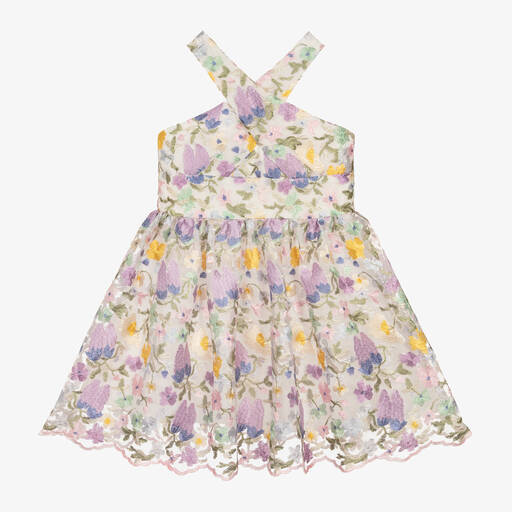Marlo Kids-فستان تول لون بنفسجي | Childrensalon Outlet