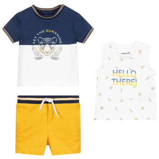 Mayoral-Комплект с топом и шортами (3 предмета) | Childrensalon Outlet