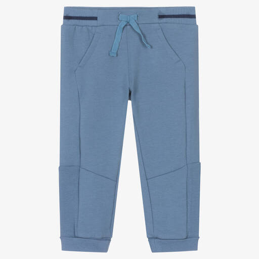 Mayoral-Pantalon de jogging bleu en coton | Childrensalon Outlet