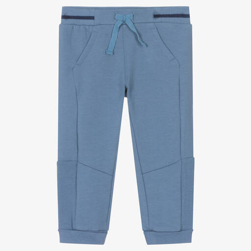 Mayoral-Baby Boys Blue Cotton Joggers | Childrensalon Outlet