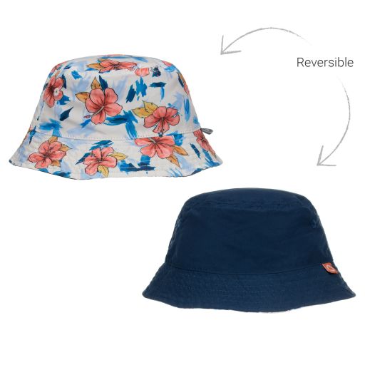 Mayoral-Baby Boys Blue Reversible Hat | Childrensalon Outlet