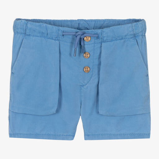 Mayoral-Short bleu bébé garçon  | Childrensalon Outlet