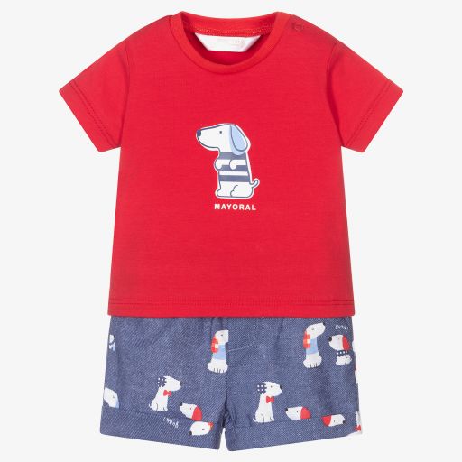 Mayoral Newborn-Baby Boys Cotton Shorts Set | Childrensalon Outlet
