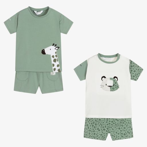 Mayoral Newborn-Baby Boys Shorts Set (2 Pack) | Childrensalon Outlet