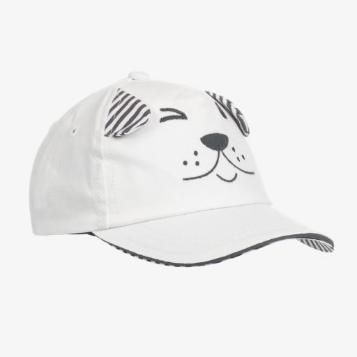 Mayoral-Baby Boys White Cap | Childrensalon Outlet