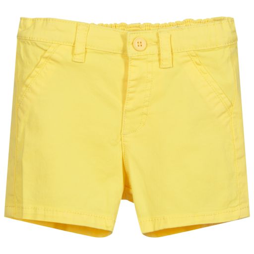 Mayoral-Желтые хлопковые шорты для мальчиков | Childrensalon Outlet