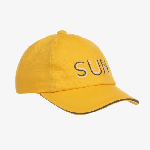 Mayoral-Baby Boys Yellow Sun Cap | Childrensalon Outlet