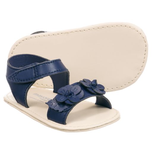 Mayoral Newborn-Baby Girls Blue Sandals | Childrensalon Outlet